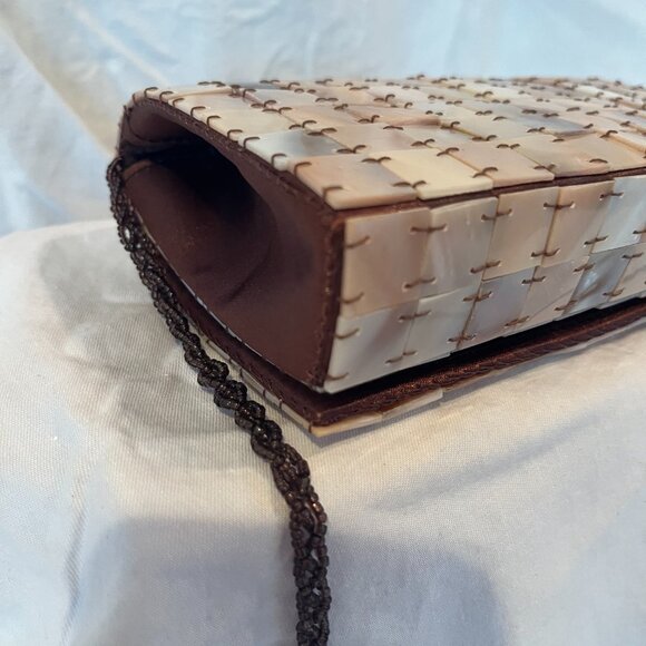 Uno Alla Volta -- Mother of Pearl Tiled Clutch -- New with Tags - Picture 8 of 11